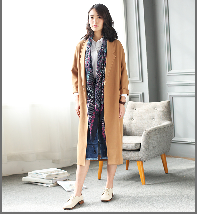 普普 风 2017 mùa xuân mới của phụ nữ áo khoác mỏng giảm béo hoang dã phù hợp với cổ áo áo dài 9276 mẫu áo dạ ngắn đẹp 2021