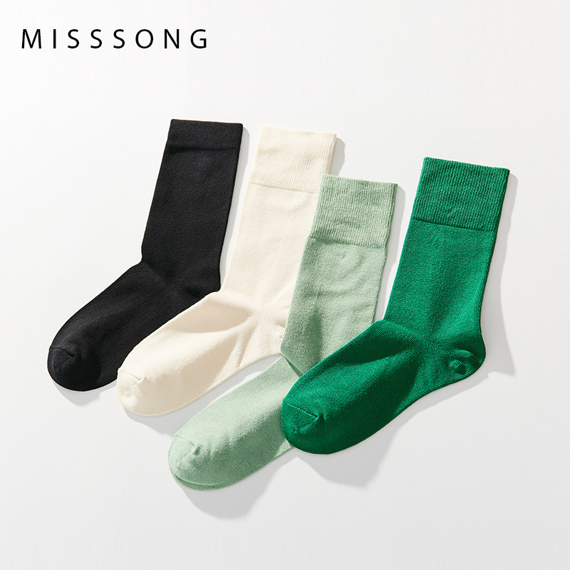 Socks women's bubble socks Autumn and winter Japanese cute tube socks Korean Black cotton spring and autumn thin stockings ins tide