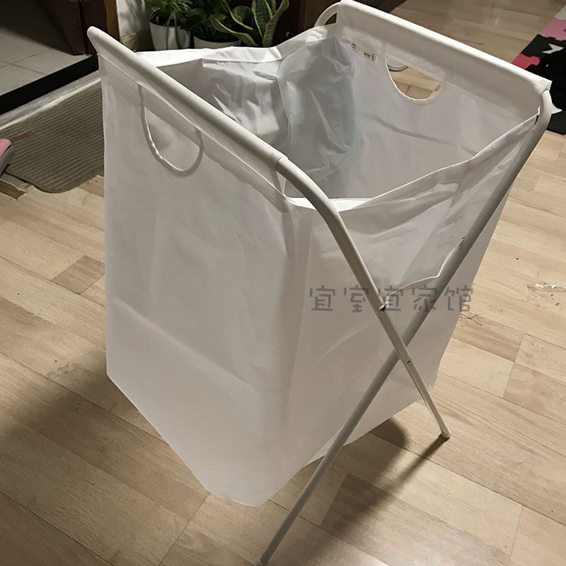 IKEA domestic Gard belt rack laundry bag dirty clothes basket storage bag foldable dirty clothes basket white clothes bucket