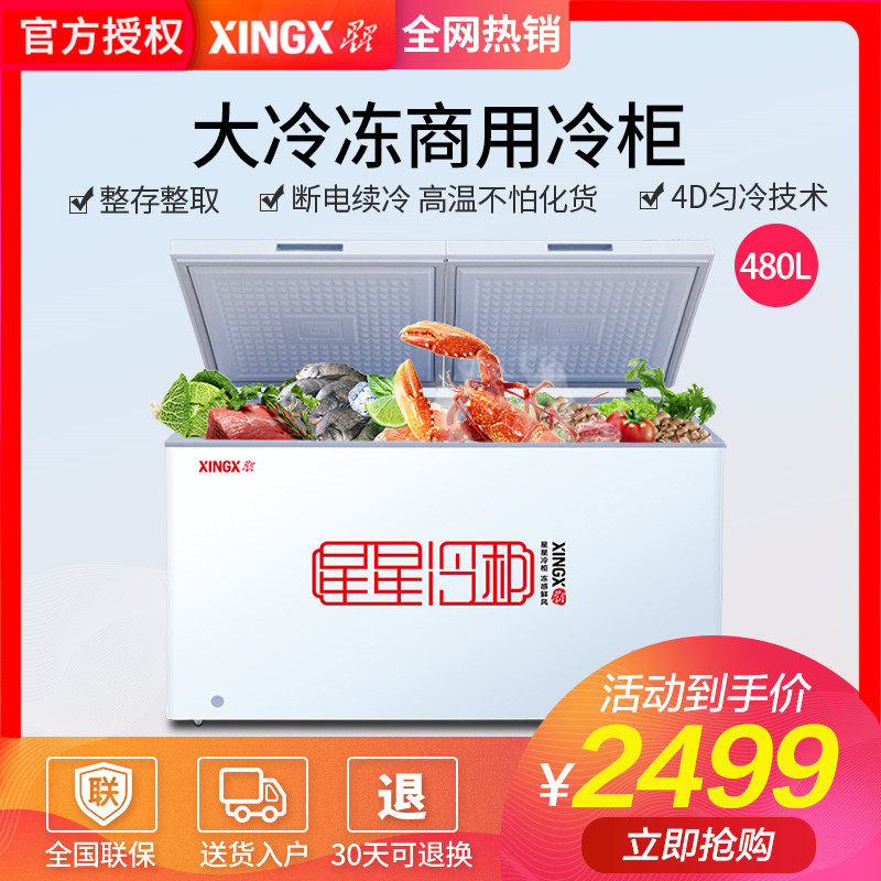 XINGX Star BD BC-480E Commercial Refrigeration Freezer Conversion 480L Freezer Single Temperature Freezer 1m 5 Long
