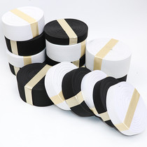 Elastic belt black and white wide elastic belt waist rubber band rubber root DIY clothing accessories clothing accessories home home
