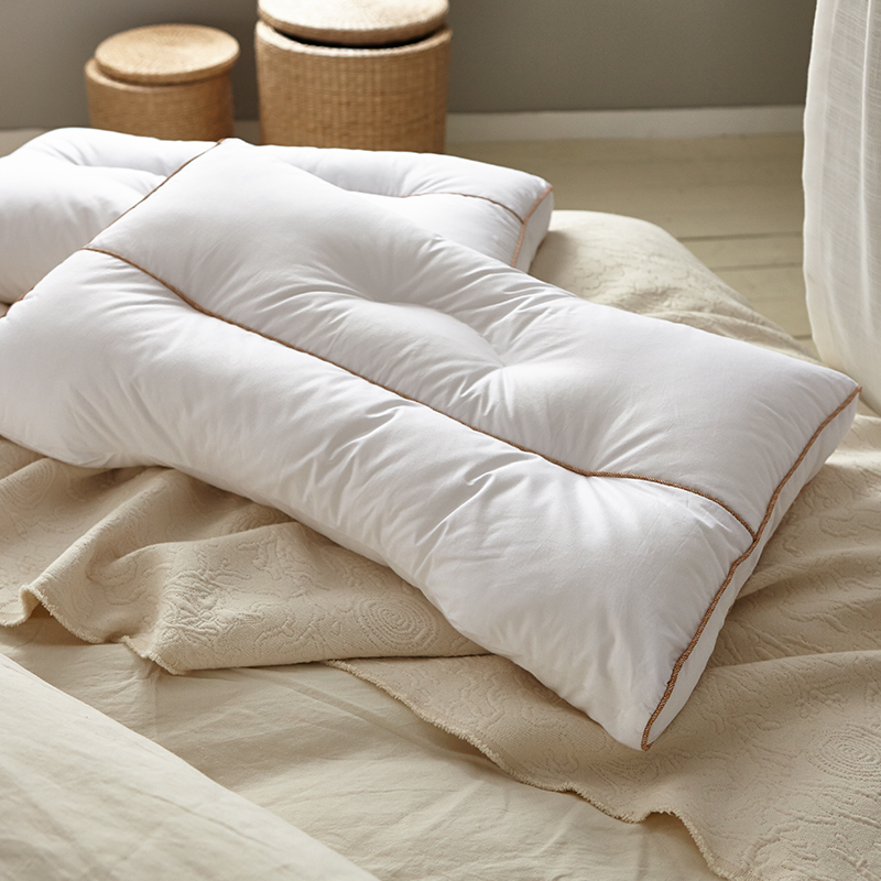 Japanese-style cotton soybean fiber pillow U-shaped soft cervical spine low pillow low pillow student pillow washable pillow