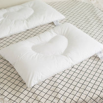  Flat pillow low pillow soft and thin pillow core washable neck protection low pillow adult childrens love soybean pillow one pair of 2