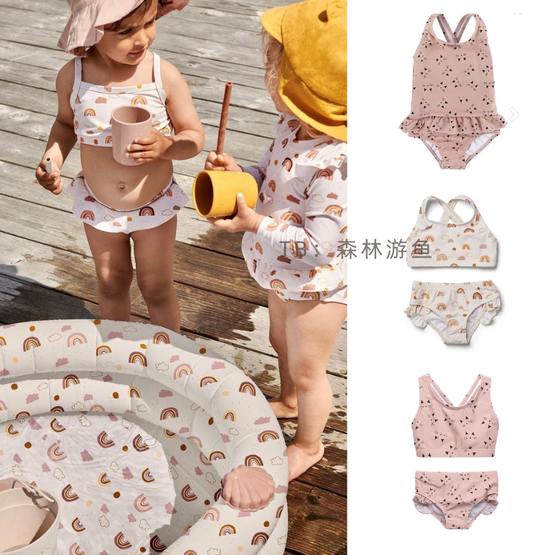 Yuyu custom Danish baby girl baby one-piece swimsuit split vest cat summer cute ins