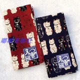 Япония и ветровые бамбуковые хлопковые собаки и кошачья собака маленькое полотенце слов полотенце полотенце, фулю