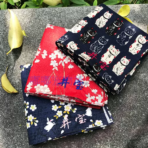 Японский шарф, слюнявчик, с вышивкой, делается под заказ