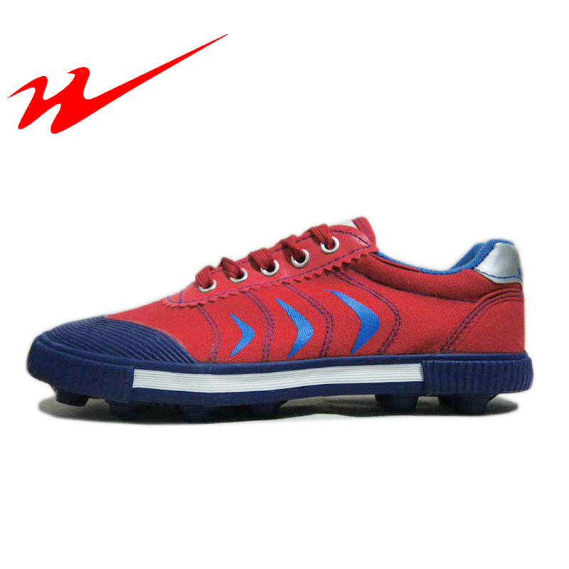 Qingdao Double Star Men's and Women's Lightweight Canvas Football Shoes Rubber Sole Football Shoes Artificial Grass Football Shoes Non-slip Football Shoes
