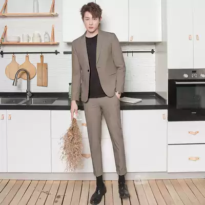CSO spring and autumn solid color men's small suit suit trend leisure Korean wind College student handsome slim fit all suit