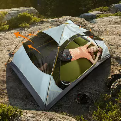 Wolf outdoor supplies tent double couple camping tent anti-Heavy rain professional camping mountaineering tent