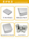 Tin-plate box rectangular sliding cover with lock storage box carry-on small iron box round iron can empty box customizable
