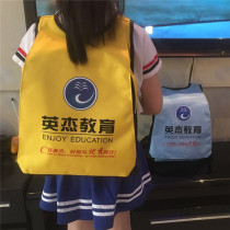 School Bag Elementary School Boys Custom Print Logo printed logo Double shoulder bag Inprint with tutorial training course Advertising school bag Female