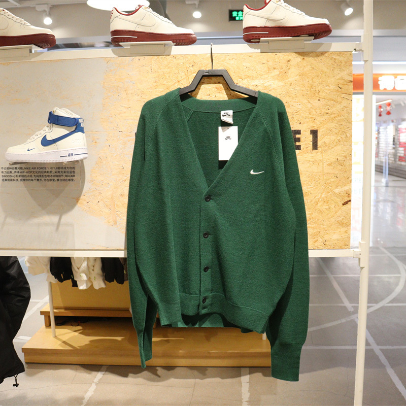 Authentic Nike Sb Skateboard Men's and Women's Casual Sports Wool Cardigan Sweater Top Dq6307 Authentic Nike Sb Skateboard Men's and Women's Casual Sports Wool Cardigan Sweater Top Dq6307