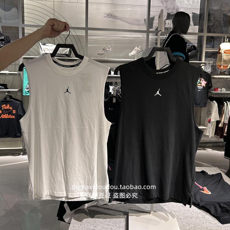 Authentic Jordan Men's Quick-Dry Summer New Sports Slit-Sleeve Comfortable Sleeveless Top Fn5857