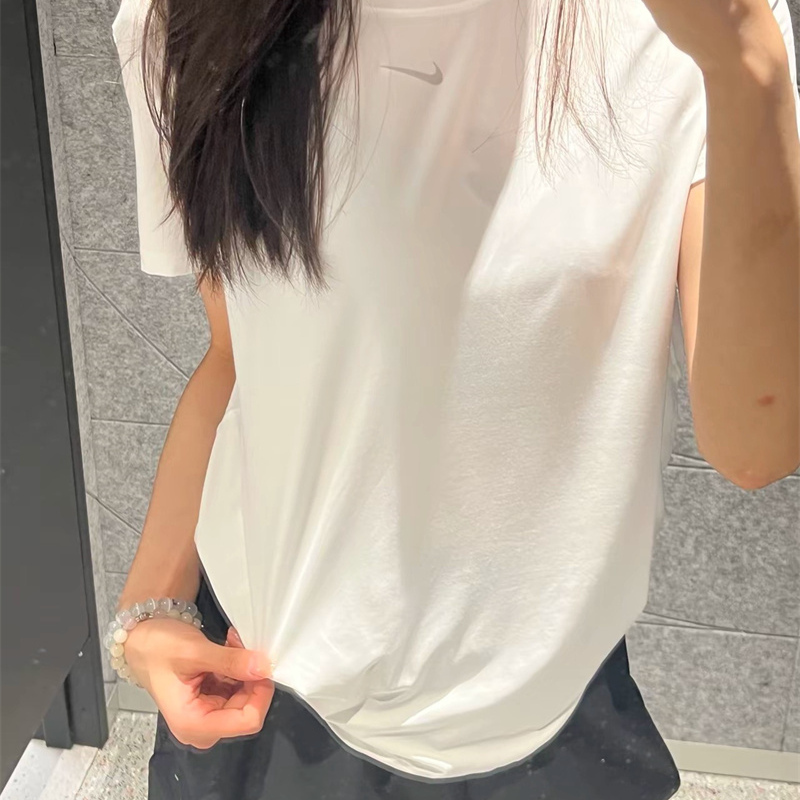 Authentic Nike One Dri-Fit Women's Quick-Drying Short-Sleeved Top Summer T-Shirt Reflective Casual Fn2799