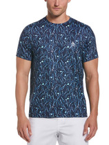 PENGUIN mens sportswear T-shirt round neck training shirt blue quick-drying tennis short-sleeved top