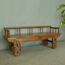 Southeast Asian style new Chinese sofa leisure bench ancient and modern log CH172 Thai solid wood bench chaise longue