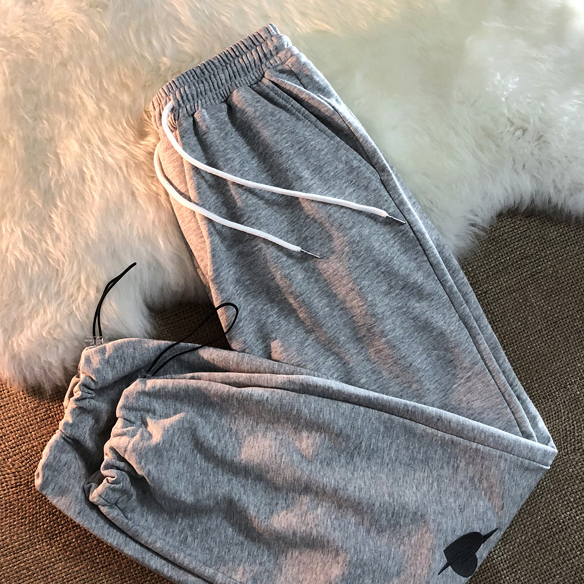 Bear Palm's Secret Chubbiter Loving Wave Signs Loose bunches Casual Sports Pants Spring New Men And Women Wear Pants