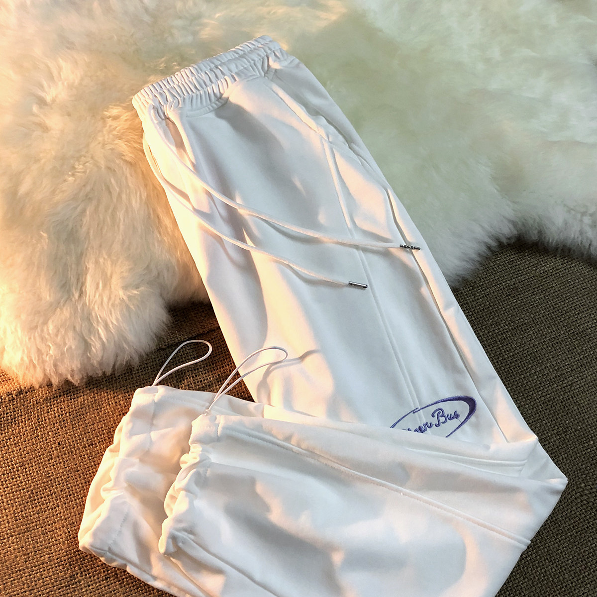 The Secret of bear paws Japanese fashion brand fried street straight leg casual sports spring and summer new couple model men and women