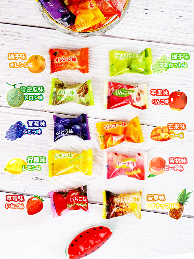 DD Xinsu Valley Snack Liben ribon lemon hard candy glucose Japan 10 kinds of mixed soda sugar
