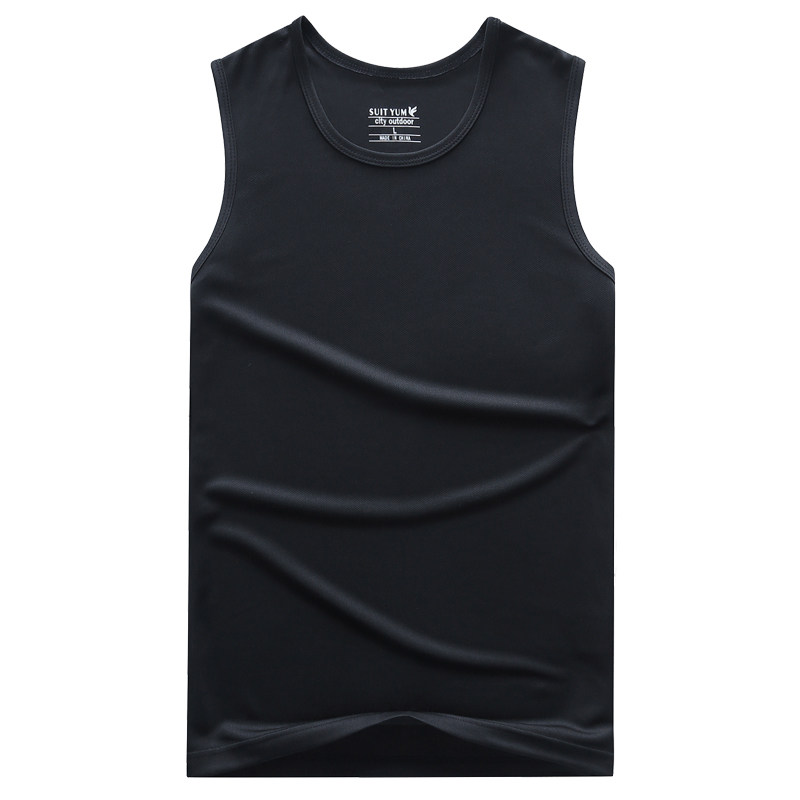 Summer new outdoor short-sleeved quick-drying T-shirt men's vest sports running breathable casual sleeveless top