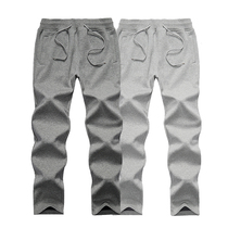 Outdoor fleece pants mens thickened plus velvet warm sports and leisure trousers autumn and winter straight pants