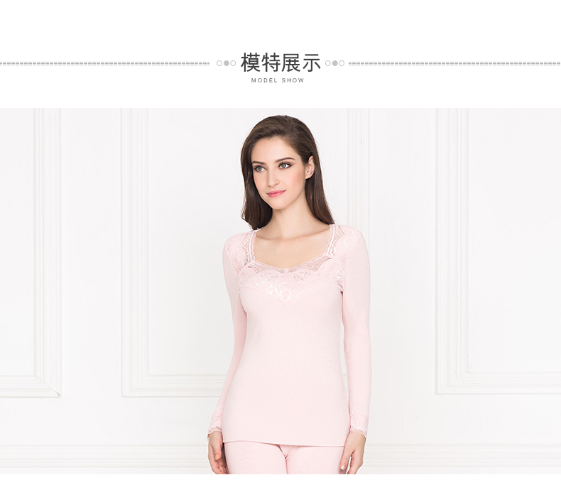 Ives hình chữ U vuông ren hollow neckline phần mỏng ladies ấm đáy áo phương thức mùa thu quần áo