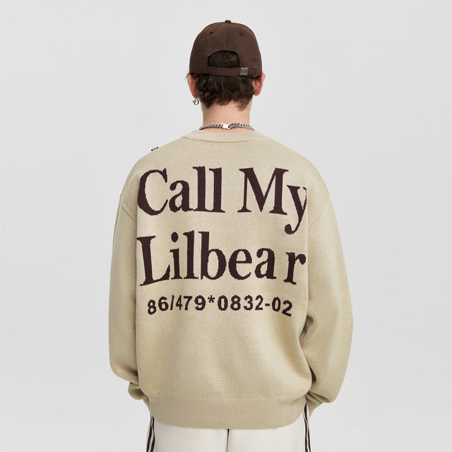 Lilbetter Bear Sweater ຜູ້ຊາຍແບບເກົາຫລີແບບໃຫມ່ດູໃບໄມ້ລົ່ນ Bottoming Shirt ຄູ່ຜົວເມຍຂອງຮົງກົງດູໃບໄມ້ລົ່ນແລະລະດູຫນາວ Knitted Sweater