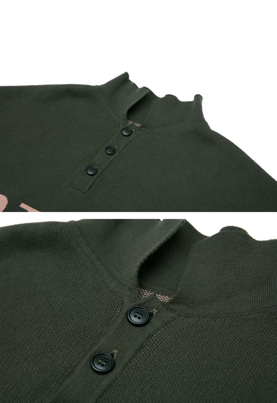 Lilbetter áo dệt kim nam áo len ve áo 2018 mới cổ cao nam phiên bản Hàn Quốc của nữ sinh thủy triều