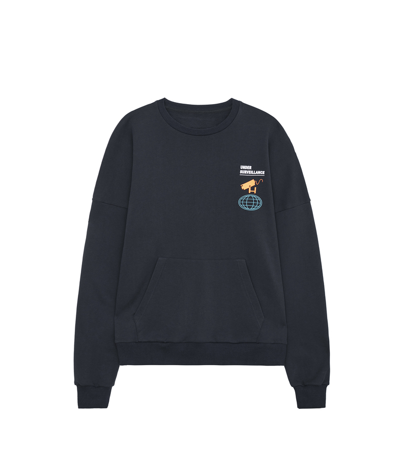 Lilbetter mùa thu áo len nam thời trang thủy triều thương hiệu In thanh niên Áo khoác ngoài cotton cổ tròn áo hoodie nam