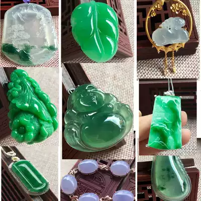 Jian An Jade Ice Species Natural A Jade Jade Bracelet Guanyin Buddha Fair Ang Buckle Fair Buckle Hands