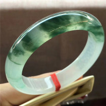 Jian An Jade 56 Natural Old Pit High Ice Floating Flower Jade Bracelet Myanmar Jade Ice Ink Green Flower Jade Bracelet Handset