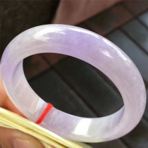 Jian An Jade 55 3 Jade Jade Full Purple Jade Bracelet Handwear See the light is not dead ice glutinous violet jade bracelet