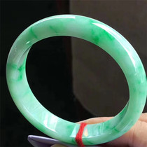 Jianan Jadeite 58 5 Burmese Jadeite Jewelry Floating Green Right Ring Jade Bracelet Natural Old Pit Ice Waxy Floating Color Bracelet