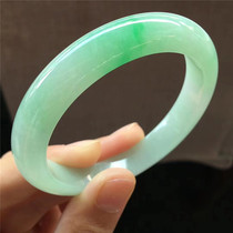 Jian An Emerald 55 2 Natural Emerald Emerald Fluttering Jade Bracelet Burmese Jade Ornament Fluttering Sun Green Fresh Bracelet