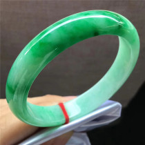 Jian An Jade 56 6 Myanmar Old Pit Jade Old Green Circle Jade Bracelet Delicate and Rich Quality Bracelet