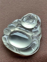 Jian An Jade natural A goods ice seed fluorescent Buddha jade pendant womens high quality wear collectibles