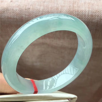 Jian An Jade 55 Myanmar old pit A cargo ice clear jade bracelet old ice through thick female beauty bracelet collection
