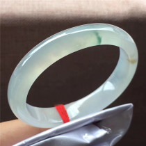 Jian An Jade 55 Myanmar A cargo Jade old noble concubine bracelet ice floating flower ice Through the Jade jade bracelet