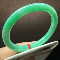 Jian An Jade 54 Natural A Goods Old Bingyang Green Round Bar Guifei Jade Bracelet Womens Fresh Bracelet