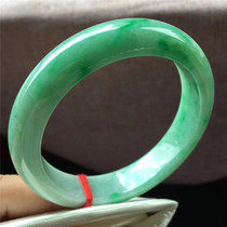 Jian An Jade 58 Myanmar A goods Jade spicy green bracelet old color spicy natural old pit jade ice glutinous jade bracelet