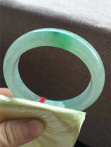 Jian An jade ice Sun green jade bracelet Myanmar natural A cargo Jade old seed water moist delicate jade bracelet with certificate