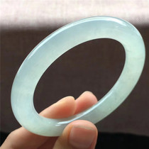 Jian An jade ice seed round jade bracelet Myanmar natural A goods jade ice pure light jade bracelet with certificate
