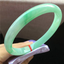 Jane Emerald 81 6 Natural A - freight emerald jade fruit bracelet texture detailed Burma old pit jade jade arm bracelet