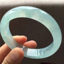 Jian An Jade Myanmar Old Pit Ice Jade Bracelet Natural A Cargo Water Moisturizing Ice Color Jade Bracelet with Certificate