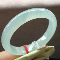 Jian An Jade 54 7 Myanmar A cargo ice pure floating green jade bracelet old type water spirit glowing jade bracelet