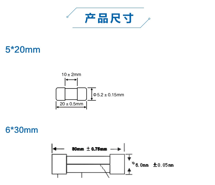 Ống cầu chì gốm 5x20 Giá đỡ 6*30 mm RO54 RO55 RO56 RO57 RO58 Cầu chì 250V