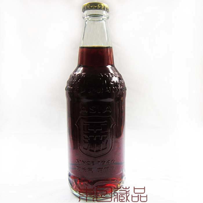 Guangdong Asian Cola Asian soda embossed text bottle glass bottle (C754)
