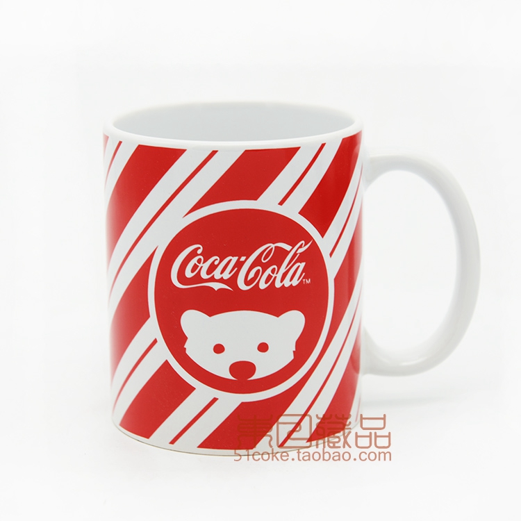 Brand new Coca-Cola New Year's Christmas polar bear limited edition commemorative ceramic mug mug coffee mug