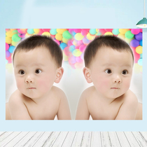 Baby poster photo pictorial Cute and beautiful pregnant woman prenatal education big picture wall sticker art male and female baby bb stickers doll