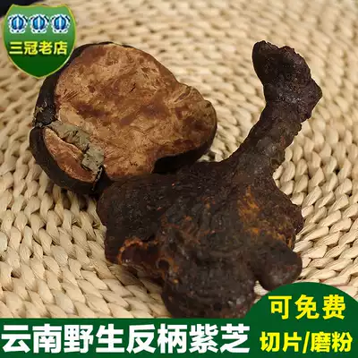 Yunnan wild Petrix versicolor wild purple Ganoderma lucidum natural wild black Ganoderma lucidum Linzhi 250g